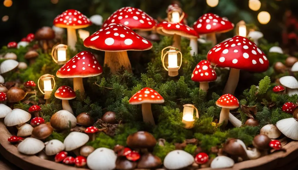 German Mushroom Decorations