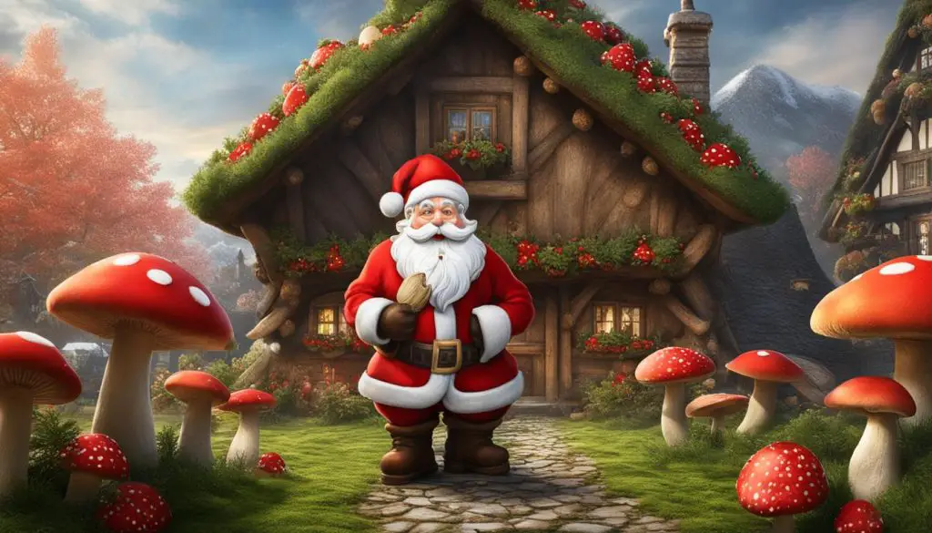 German mushroom decorations