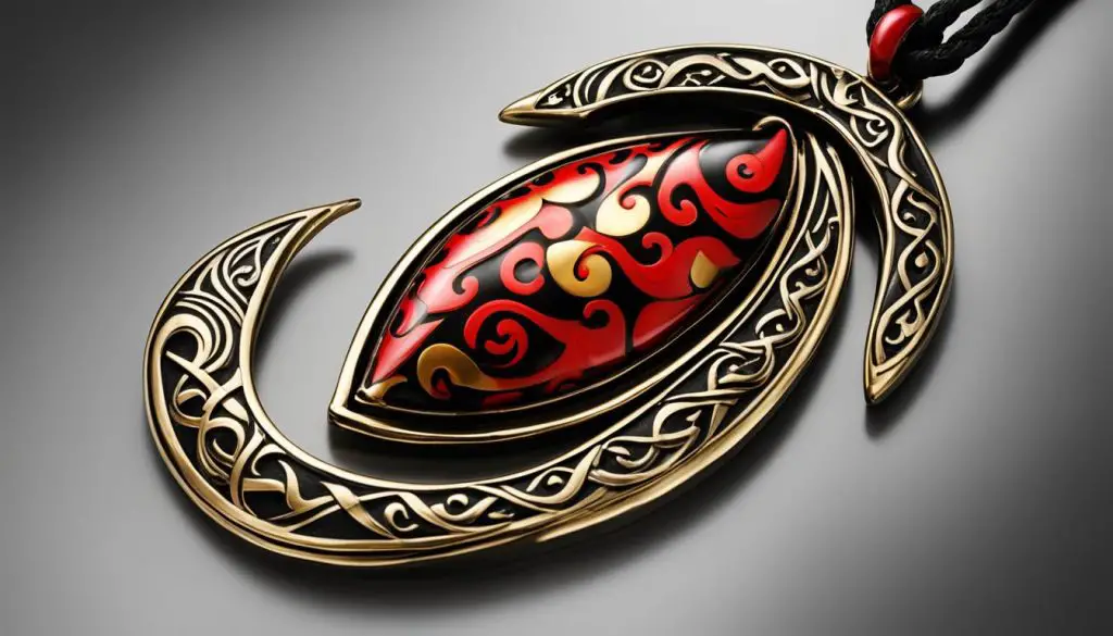 Hawaiian fish hook pendant