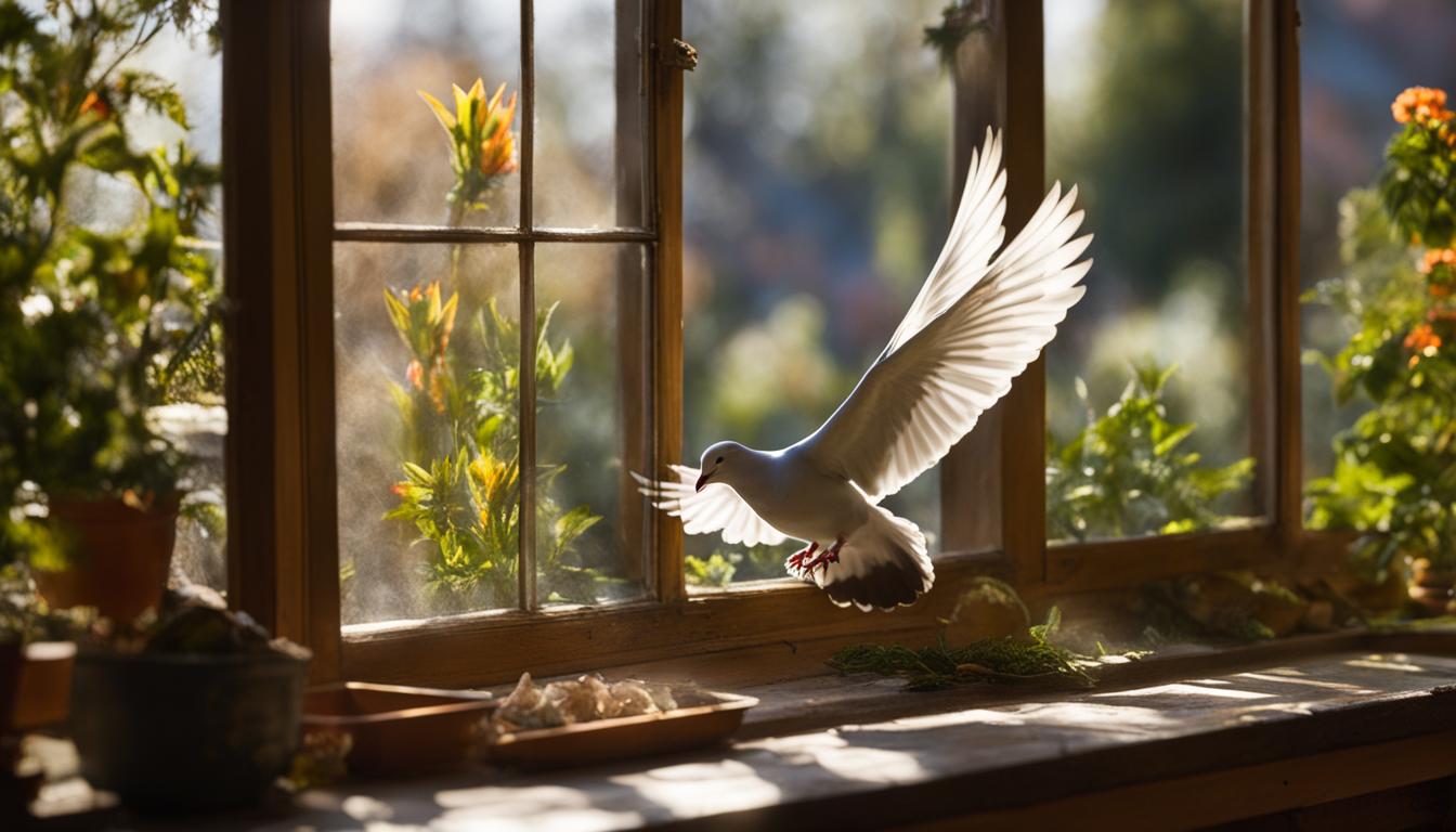 Is it good luck if a dove lands on your windowsill