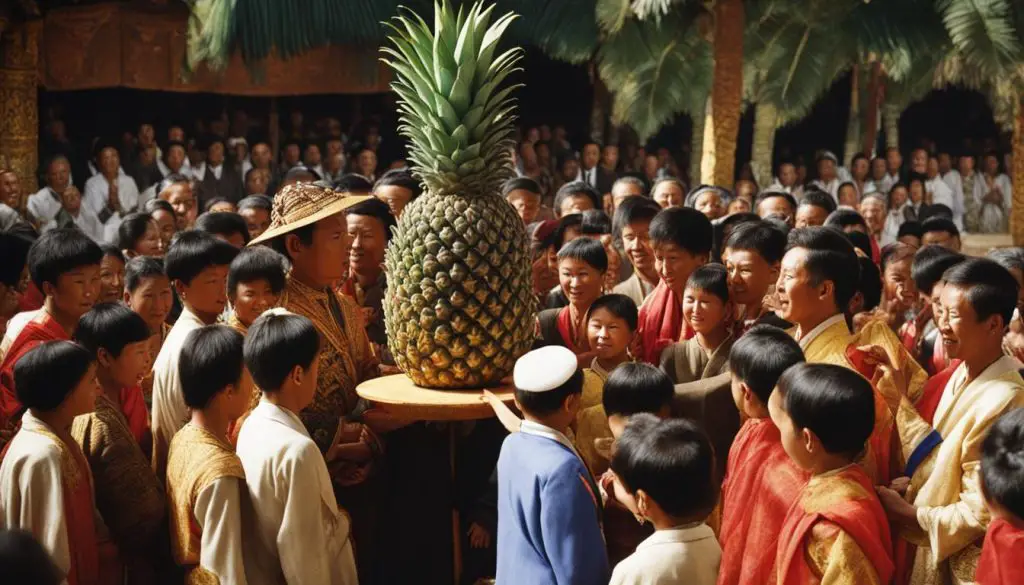 Pineapple Symbolism in History