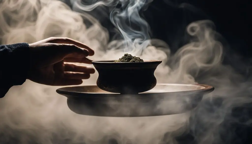burning incense to get rid of bad luck