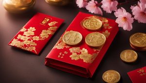 can you give chinese good luck coins in red envelope for new year