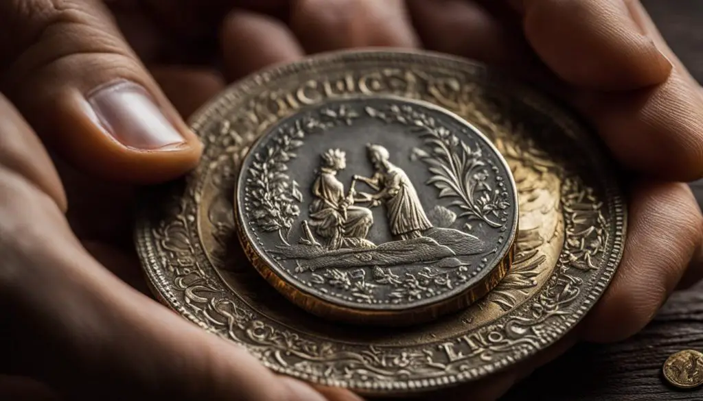 caring for french good luck coin