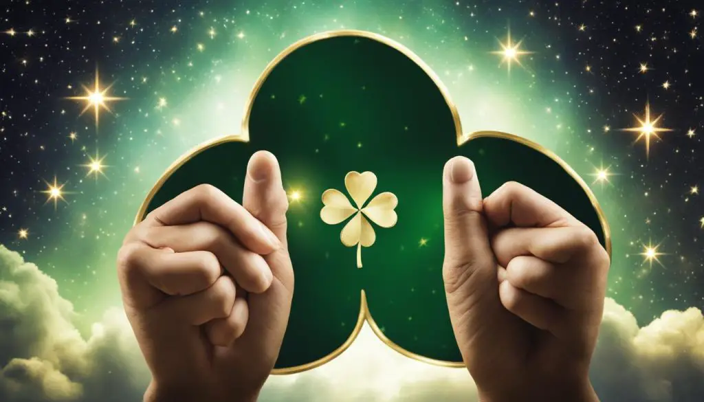 crossed fingers and good luck