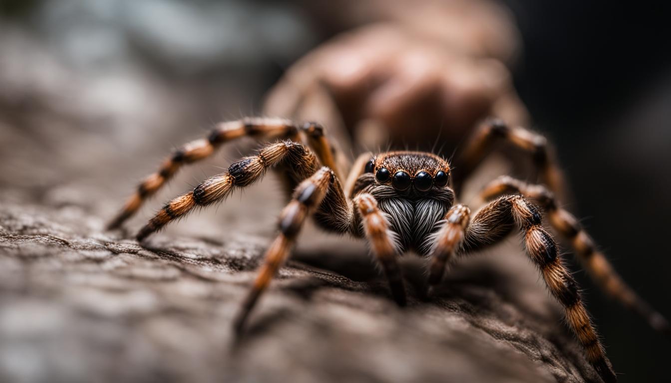 does a wolf spider crawling on a person's body mean good luck