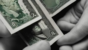 how to fold a two dollar bill for good luck