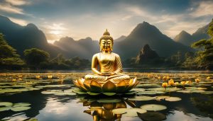 in what direction does buddha face for good luck?