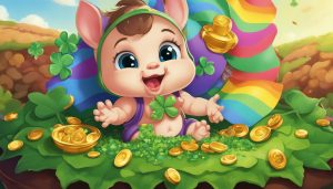 is being pooped on by a baby good luck