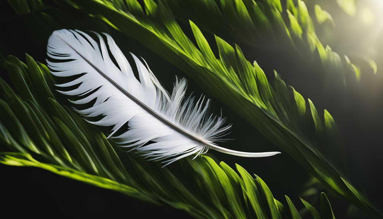 is finding a white and black bird feather good luck