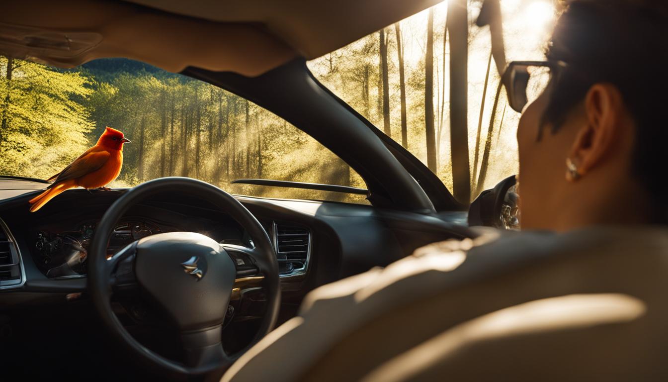 is it a sign of good luck when a bird flys in your vehicle?