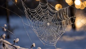 is it good luck finding a spider web on christams morning?