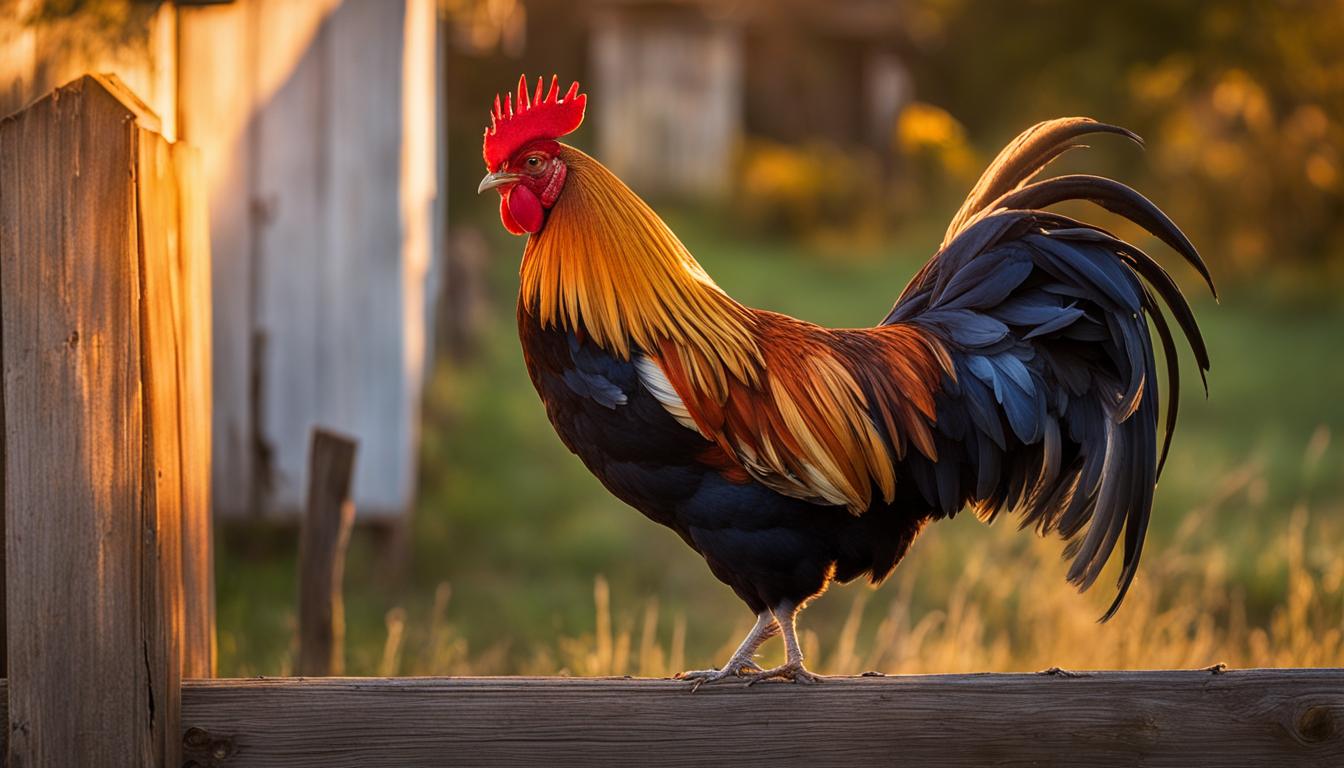 is it good luck for a rooster to crow at your back door