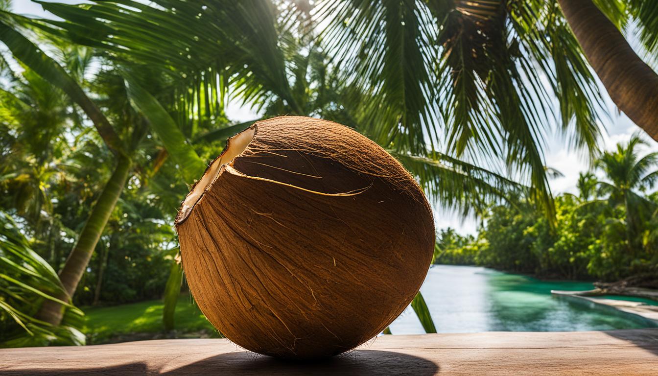 is it good luck if a coconut is split open without jagged edges?