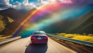 is it good luck to drive through a rainbow