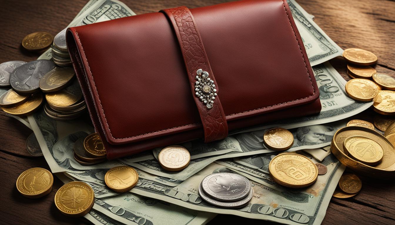 Coin in purse for good luck clearance