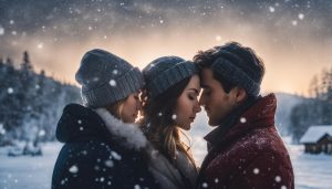 is it good luck to kiss when it starts to snow