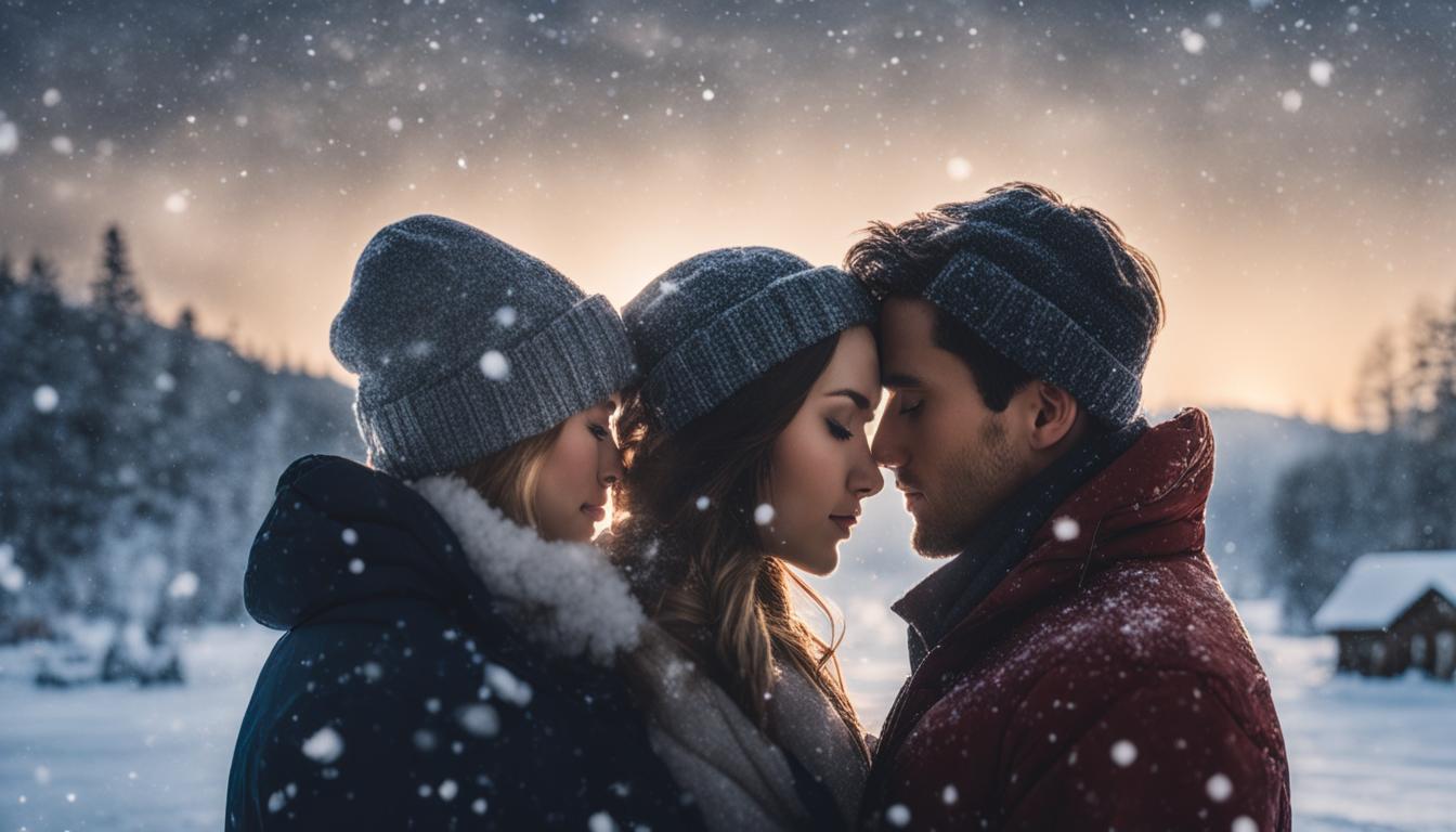is it good luck to kiss when it starts to snow