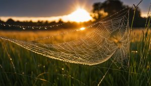 is it good luck to run into a spider web