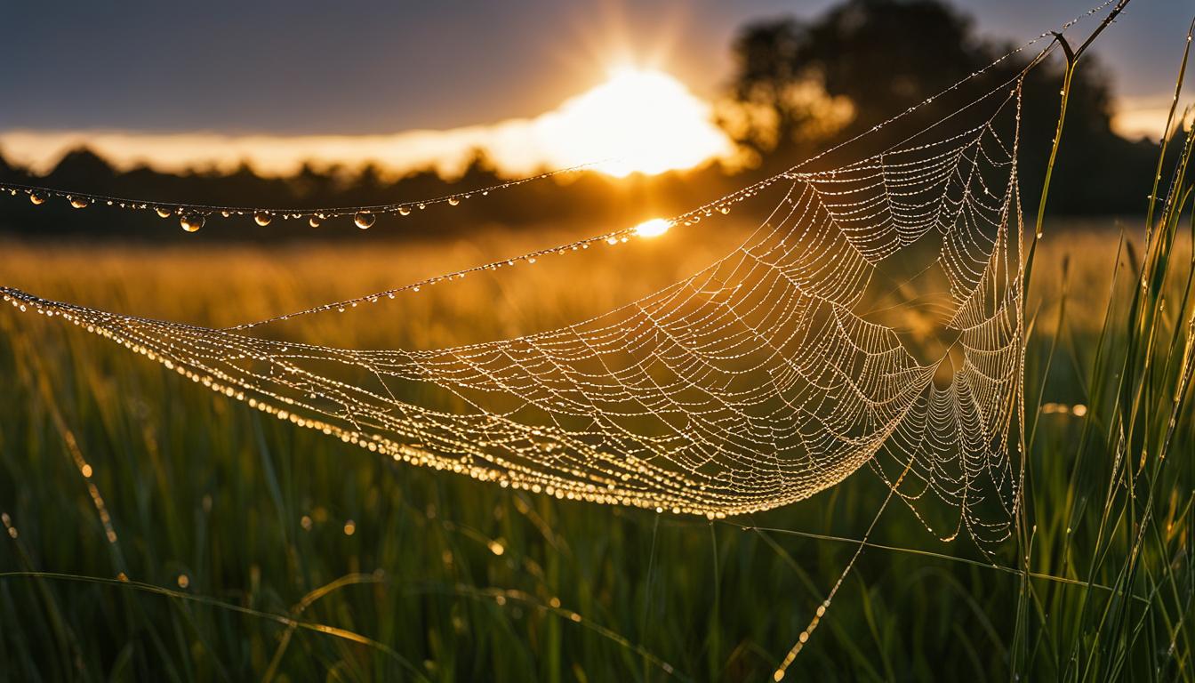 is it good luck to run into a spider web