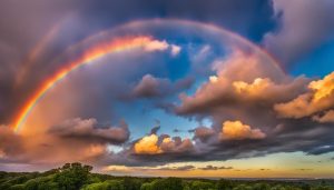 is it good luck to see a fire rainbow cloud