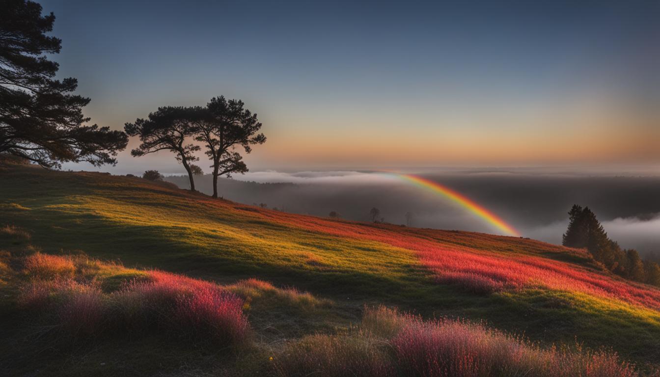 is it good luck to see the end of a rainbow.