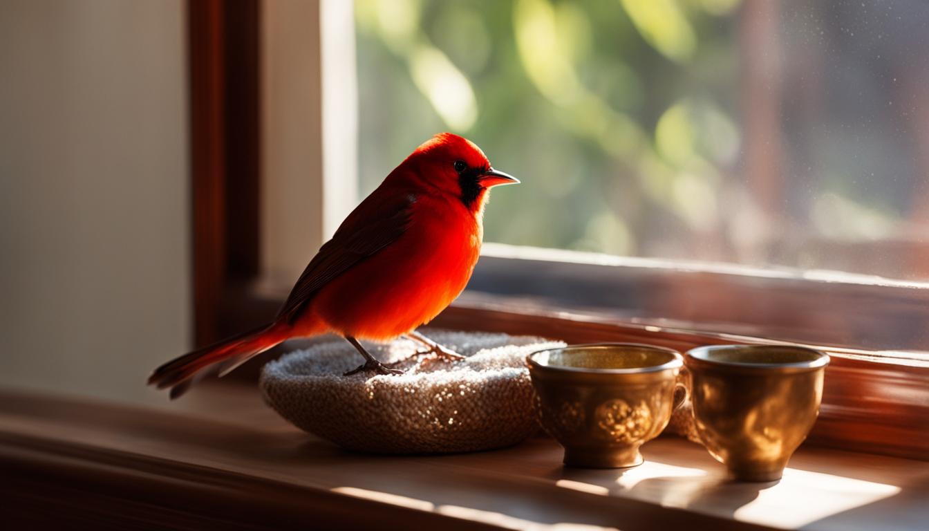 is it good or bad luck if a red finch flies inside a house