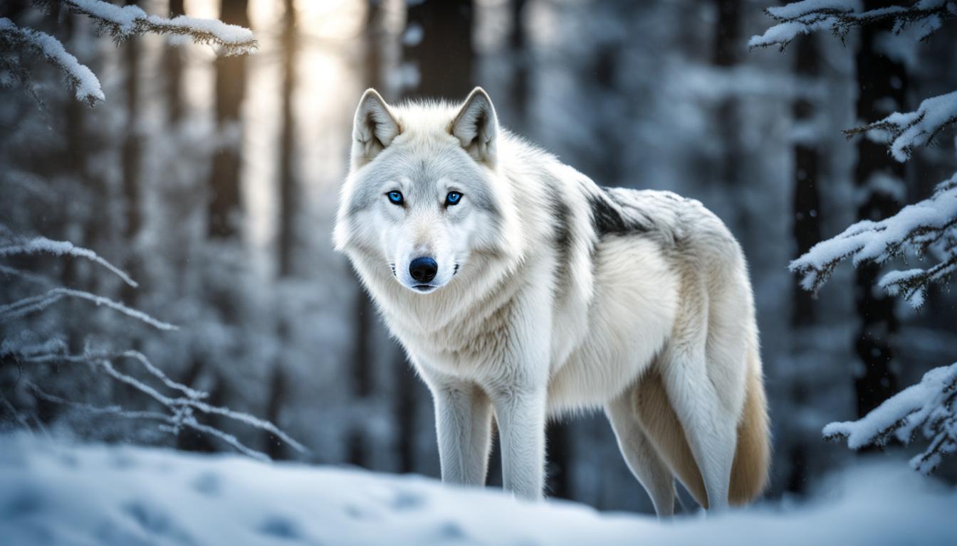 is seeing a white wolf good luck
