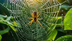 is seeing two spiders "mating" good luck