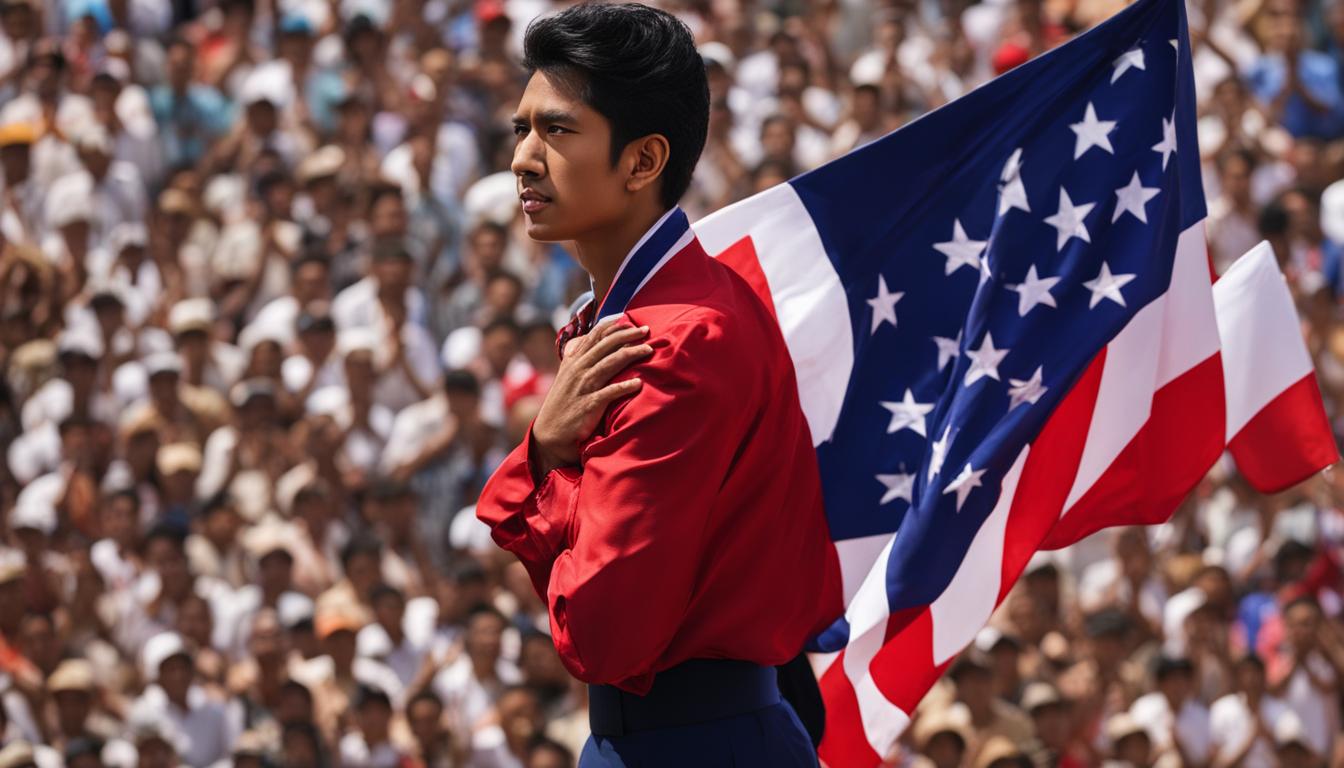 is singing the national anthem good luck?