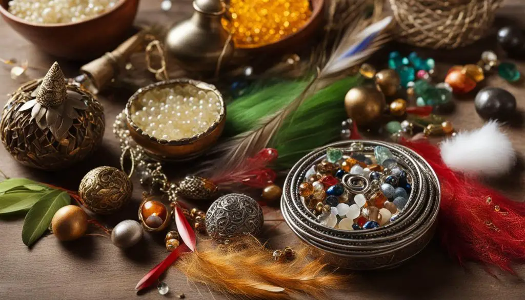 materials for making a good luck charm