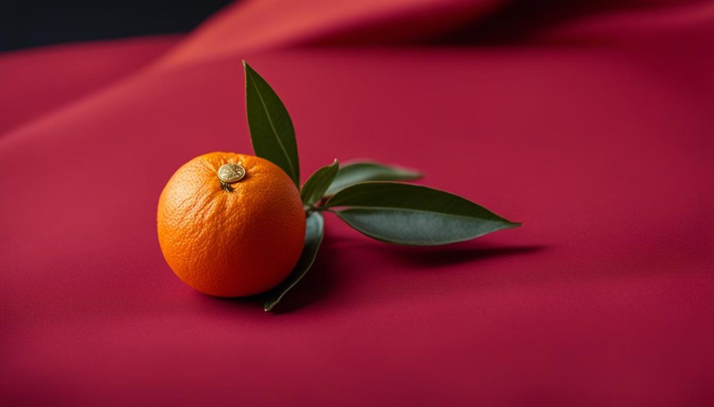 orange for good luck