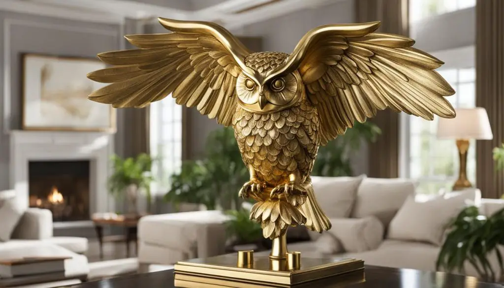 owl statue for good luck