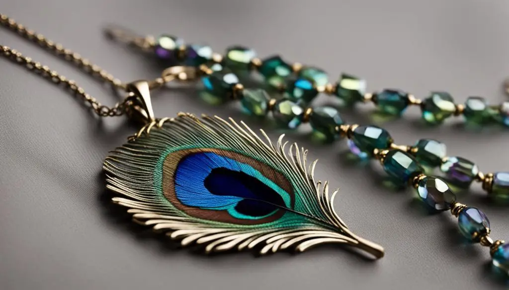 peacock feather jewelry