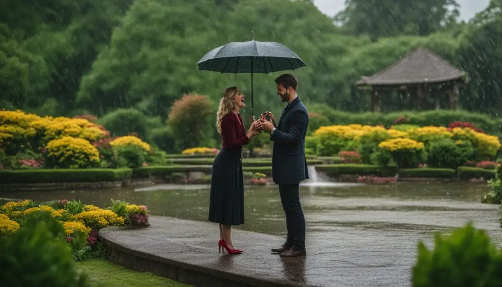 rain during proposal good luck