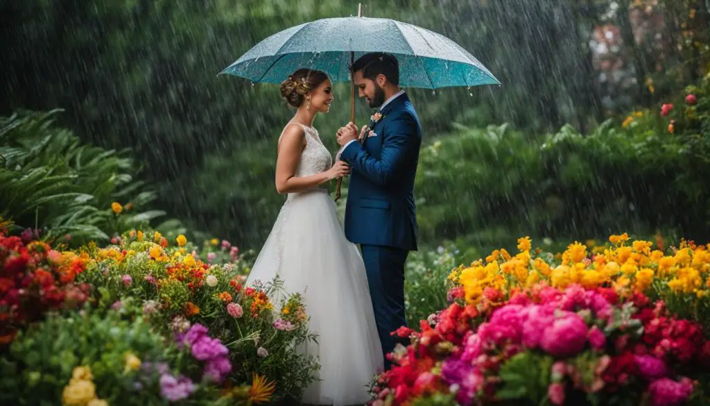 rain on wedding day