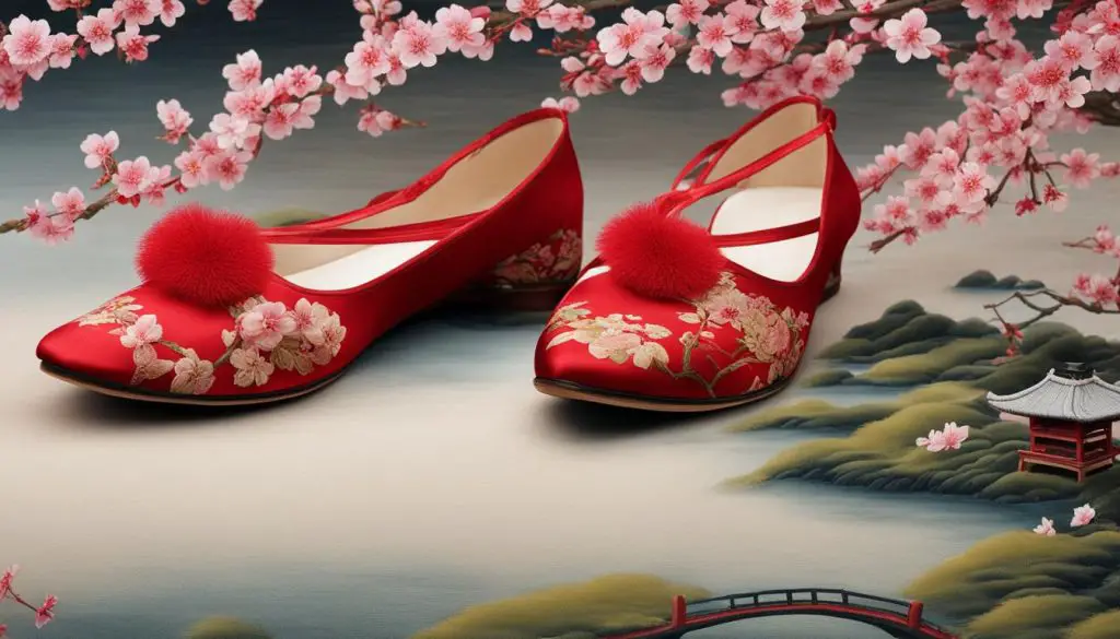 red shoes in Asian culture