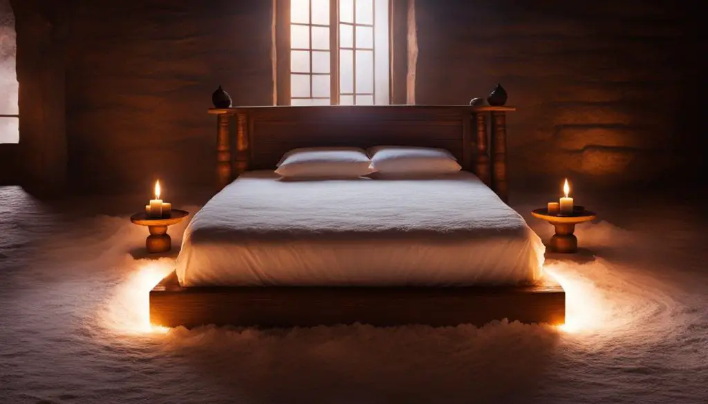 salt under bed for protection