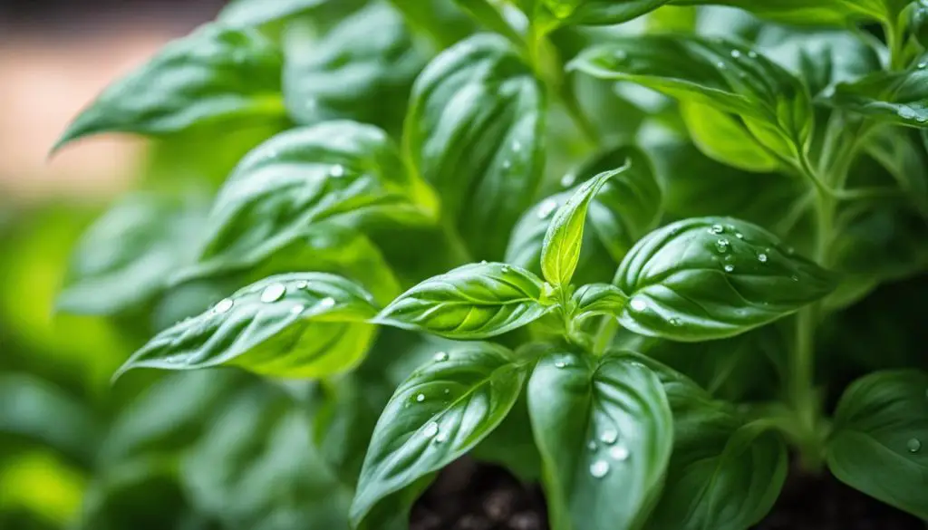 sweet basil plant