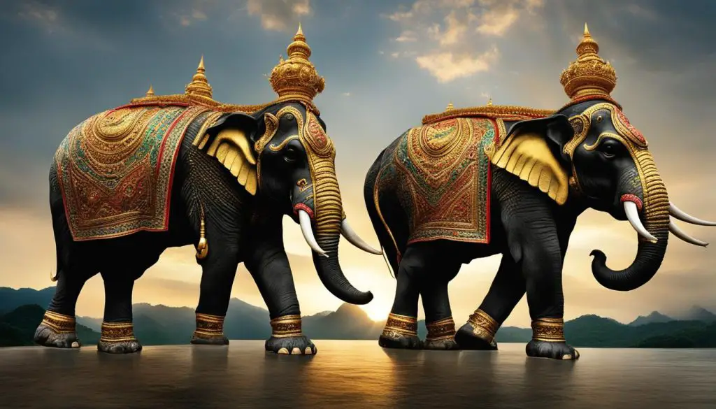 three-headed elephant in Laos