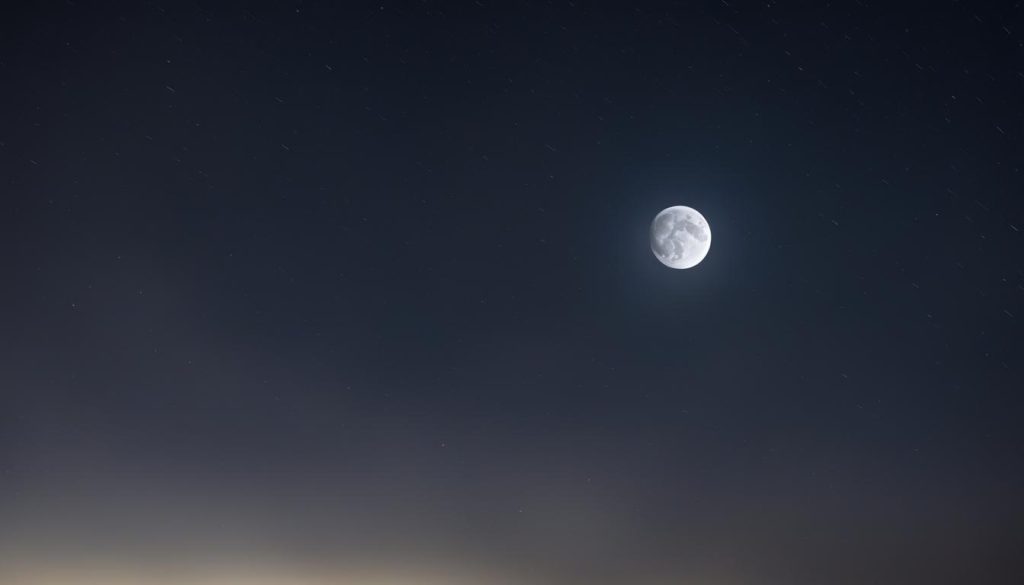 waxing crescent moon