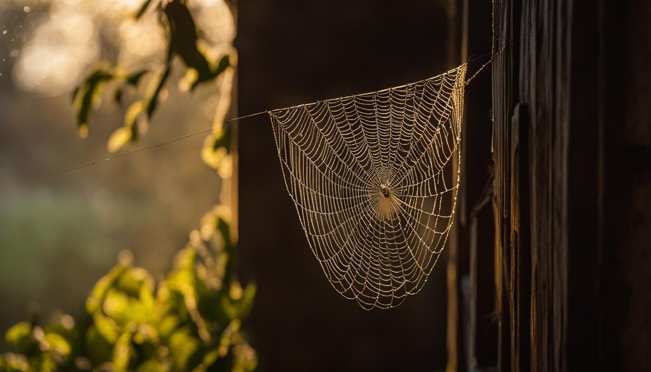 were spider webs believed to bring good luck