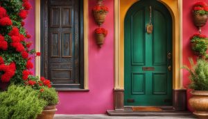 what are good luck color for front door