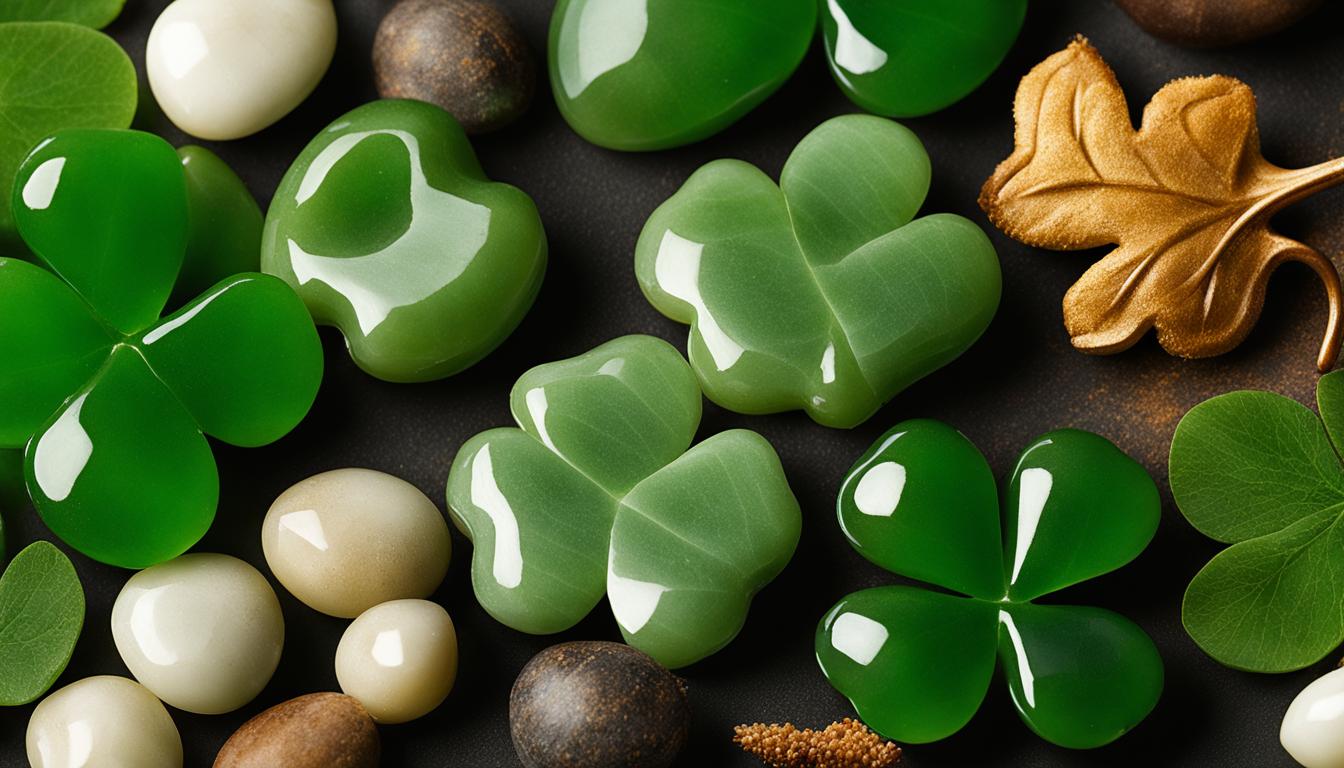what can i put with jade for good luck