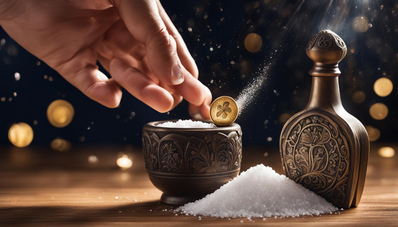 what side do you throw salt for good luck