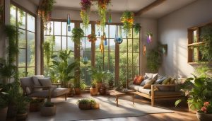 where to hang glass wind chimes inside for good luck