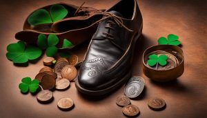 which shoe is it good luck to put a coin in