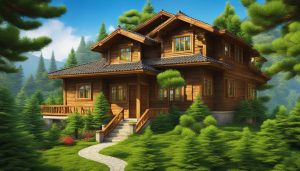 which side of the house to plant a pine tree for good luck