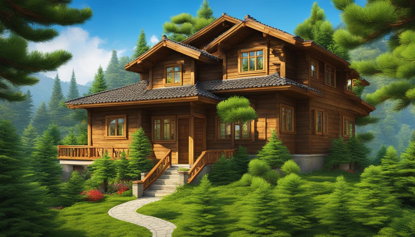 which side of the house to plant a pine tree for good luck
