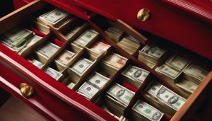 which way should money face in the drawer for good luck